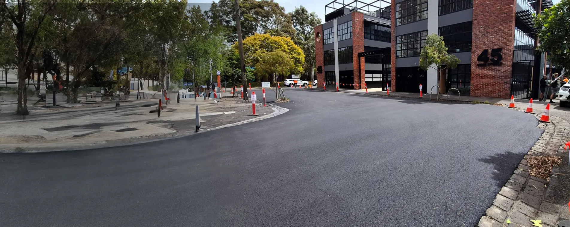 commercial asphalting project car park all ash melbourne