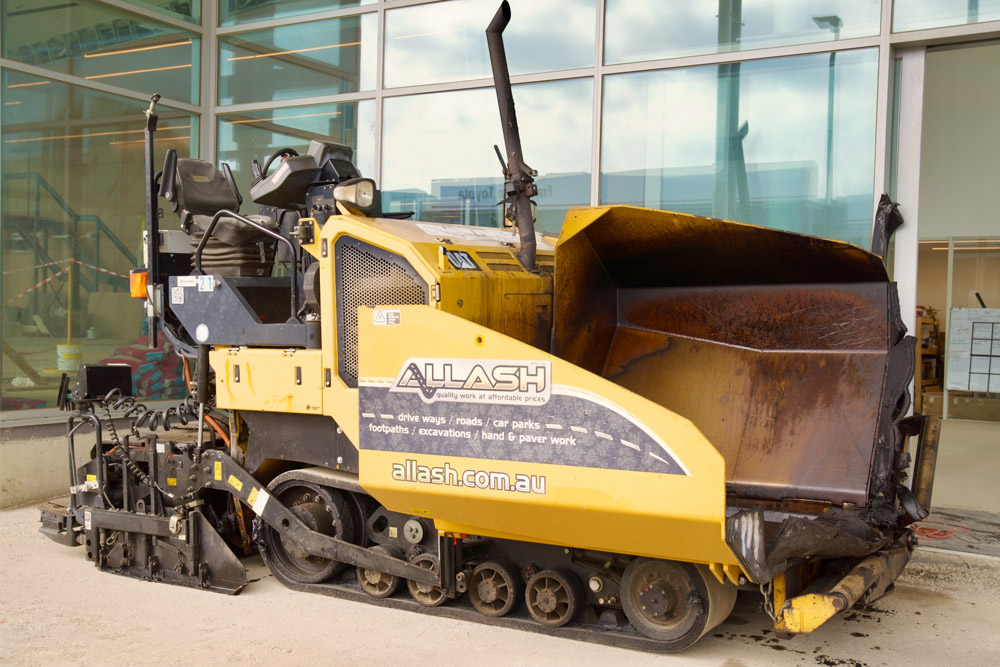 all ash asphalting equipment laying asphalt
