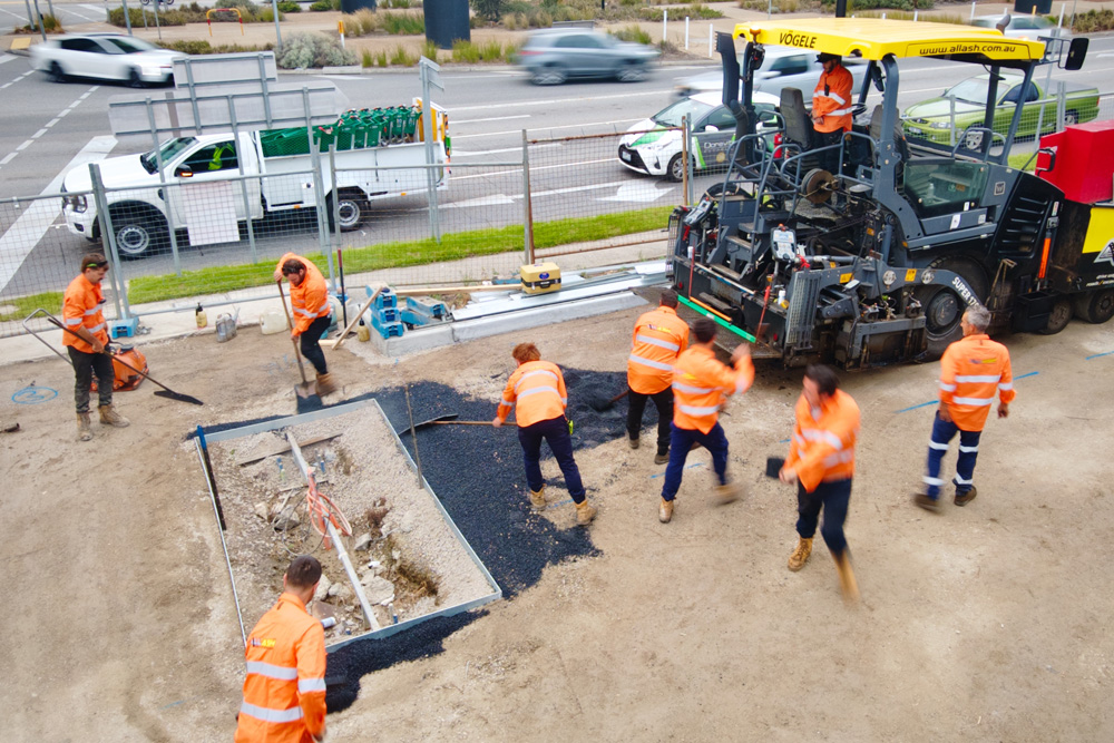 all ash asphalt contractor commercial civil projects melbourne